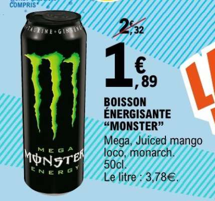 Boisson Energisante Monster