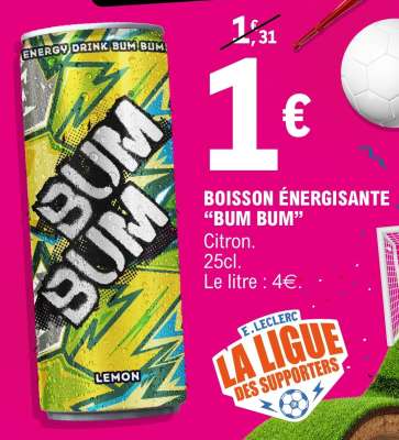 BOISSON ÉNERGISANTE "BUM BUM"