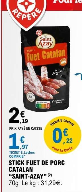 STICK FUET DE PORC CATALAN "SAINT-AZAY"