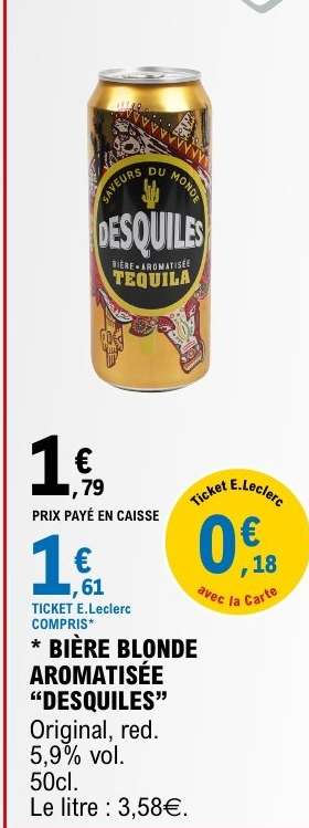 BIÈRE BLONDE AROMATISÉE “DESQUILES”