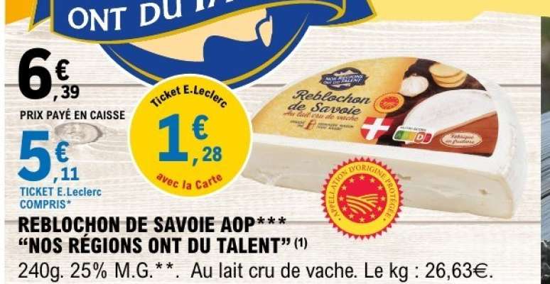 REBLOCHON DE SAVOIE AOP