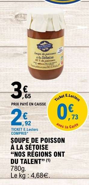 SOUPE DE POISSON À LA SÉTOISE “NOS RÉGIONS ONT DU TALENT”