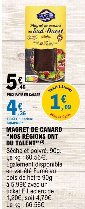 MAGRET DE CANARD “NOS RÉGIONS ONT DU TALENT”