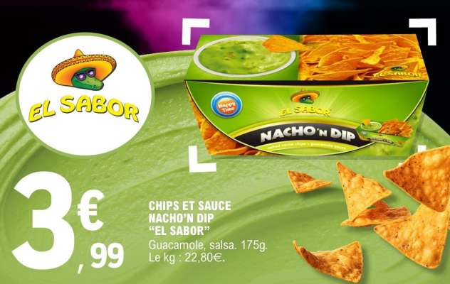 CHIPS ET SAUCE NACHO'N DIP "EL SABOR"