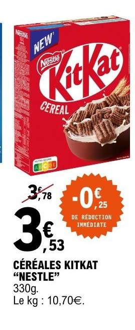 Céréales Kitkat Nestlé