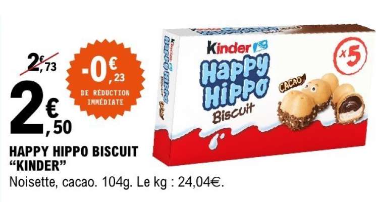 HAPPY HIPPO BISCUIT “KINDER”