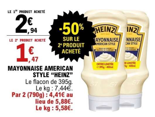 Mayonnaise American Style Heinz