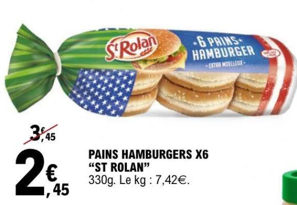 PAINS HAMBURGERS X6 “ST ROLAN”