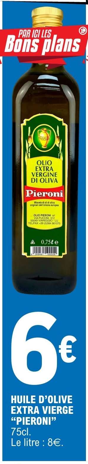 HUILE D’OLIVE EXTRA VIERGE “PIERONI”