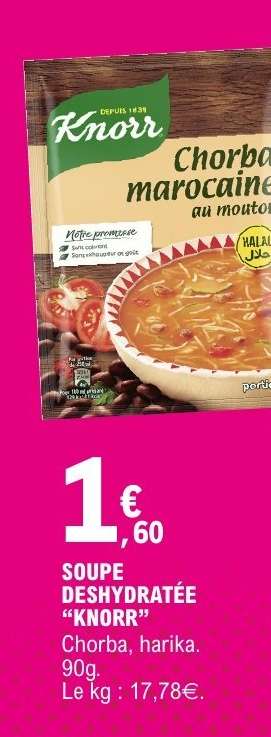 SOUPE DÉSHYDRATÉE KNORR