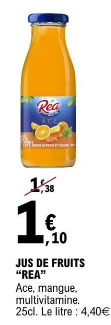 Jus de Fruits "Réa"