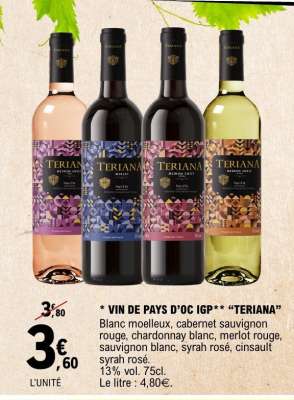 VIN DE PAYS D’OC IGP** “TERIANA”