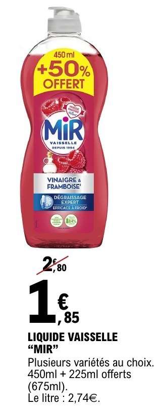 LIQUIDE VAISSELLE MIR