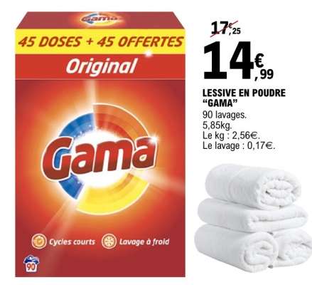 Lessive en poudre GAMA