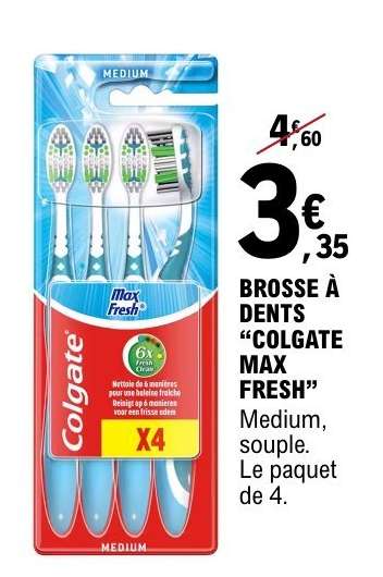 Brosse a dents 'Colgate Max Fresh'