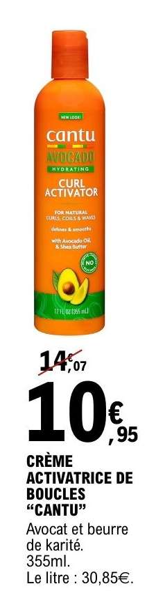 CRÈME ACTIVATRICE DE BOUCLES “CANTU”