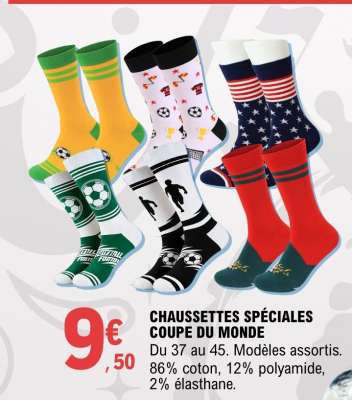 CHAUSSETTES SPÉCIALES COUPE DU MONDE
