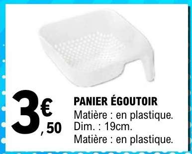 PANIER ÉGOUTOIR