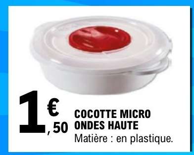 COCOTTE MICRO ONDES HAUTE