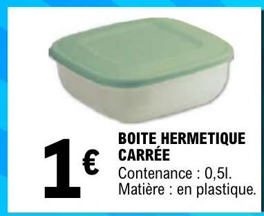 BOITE HERMETIQUE CARRÉE