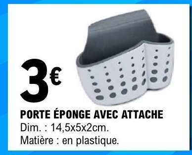 PORTE EPONGE AVEC ATTACHE