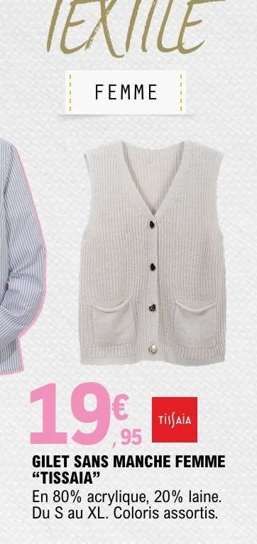 GILET SANS MANCHE FEMME "TISSAIA"