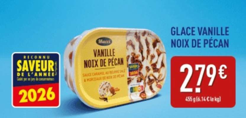 GLACE VANILLE NOIX DE PÉCAN