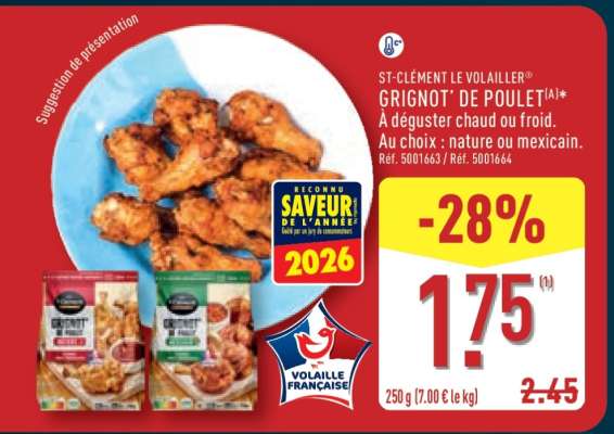 ST-CLÉMENT LE VOLAILLER GRIGNOT' DE POULET