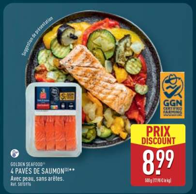 GOLDEN SEAFOOD® 4 PAVÉS DE SAUMON