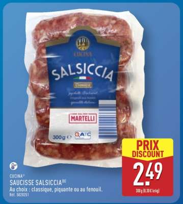 CUCINA SAUCISSE SALSICCIA