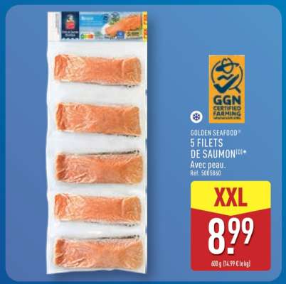 GOLDEN SEAFOOD 5 FILETS DE SAUMON