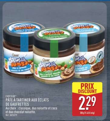 CHOCEUR® PÂTE À TARTINER AUX ÉCLATS DE GAUFRETTES