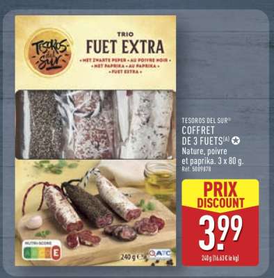 Tesoros del Sur Coffret de 3 Fuets