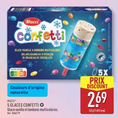 MUCCI 5 GLACES CONFETTI