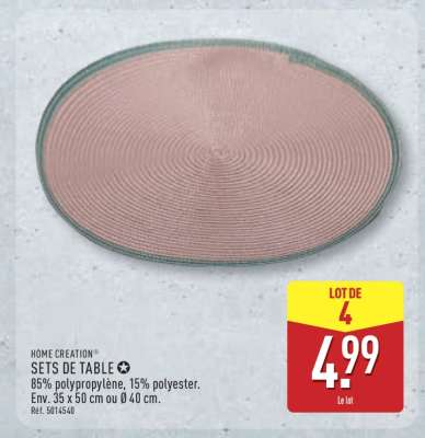 SETS DE TABLE