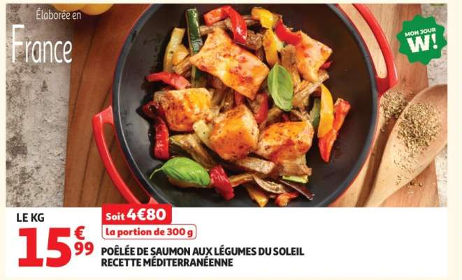 POÊLÉE DE SAUMON AUX LÉGUMES DU SOLEIL RECETTE MÉDITERRANÉENNE