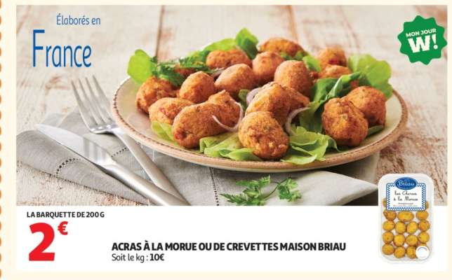 ACRAS À LA MORUE OU DE CREVETTES MAISON BRIAU