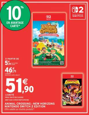 Animal Crossing : New Horizons Nintendo Switch 2 Edition