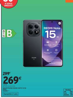 SMARTPHONE REDMI NOTE 15 5G 256G