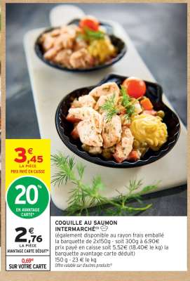COQUILLE AU SAUMON INTERMARCHÉ