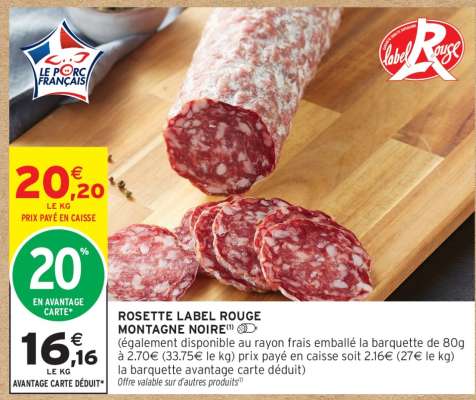 Rosette Label Rouge Montagne Noire