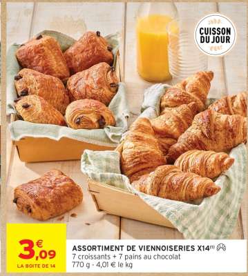 ASSORTIMENT DE VIENNOISERIES X14