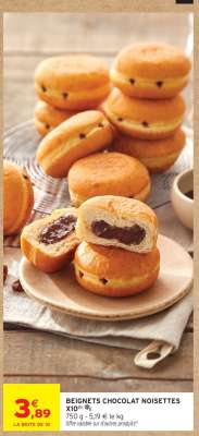 BEIGNETS CHOCOLAT NOISETTES