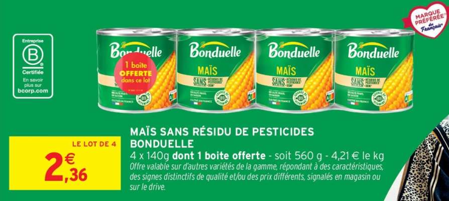 Maïs Sans Résidu De Pesticides Bonduelle