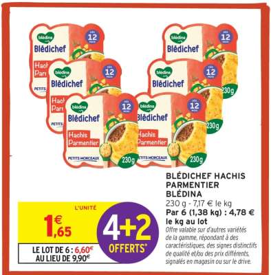 BLÉDICHEF HACHIS PARMENTIER BLÉDINA