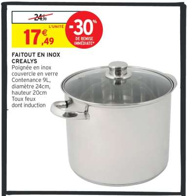 Faitout en inox Crealys