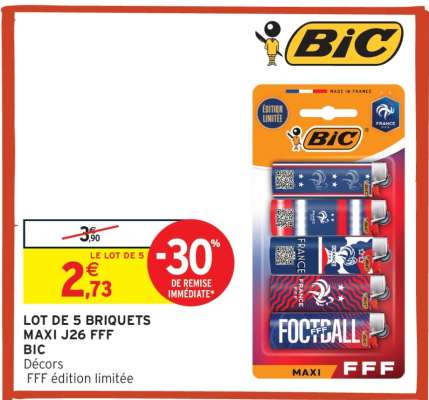 LOT DE 5 BRIQUETS MAXI J26 FFF