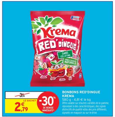 Bonbons Red'dingue Krema