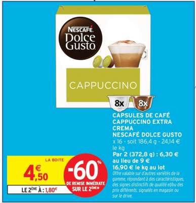 Nescafé Dolce Gusto Cappuccino Extra Crema