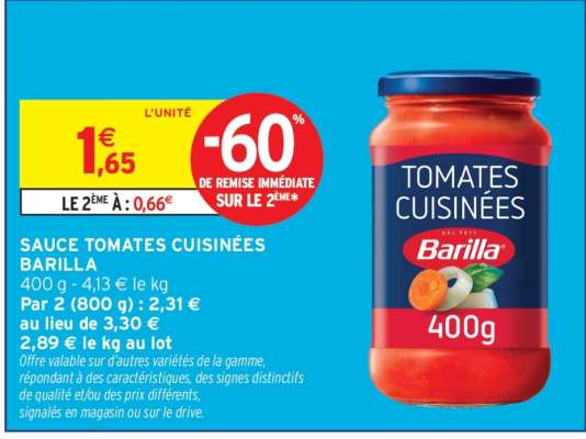 SAUCE TOMATES CUISINÉES BARILLA